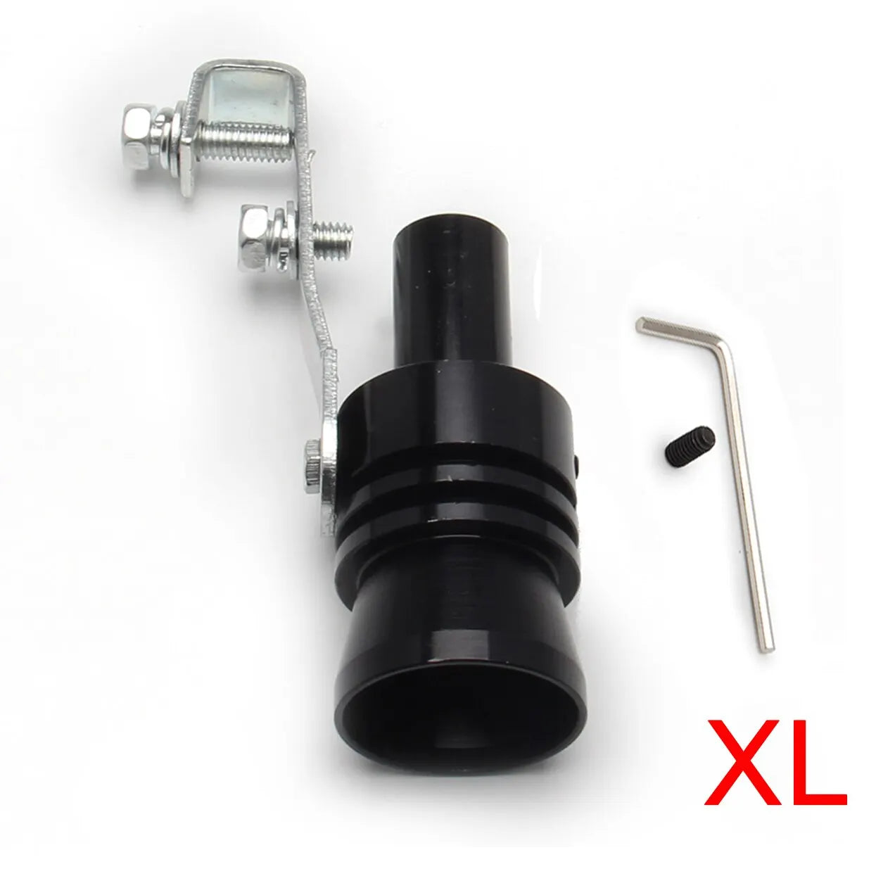 Xl Size Black Turbo Sound Whistle Vehicle Refit Device Exhaust for Exhaust Resonators for Car Noise Exhaust Pot Car