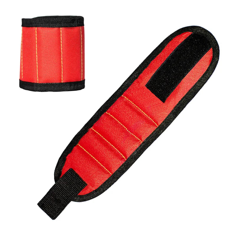 Strong Magnetic Wristband Portable Magnetic Wrist Strap Tool Bag for Holding Belt Screw Nail Nut Bolt Drill Bit Repair Tool Kit