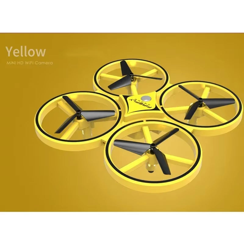 UFO RC Mini Quadcopter Induction Drone Smart Watch Remote Sensing Gesture Aircraft Hand Control Drone Altitude Hold Kids