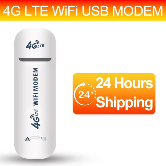 4G LTE Wireless Portable WIFI Router USB Dongle Modem Stick Mobile Broadband 2.4G 150Mbps Driver-Free Support Multiple Devices